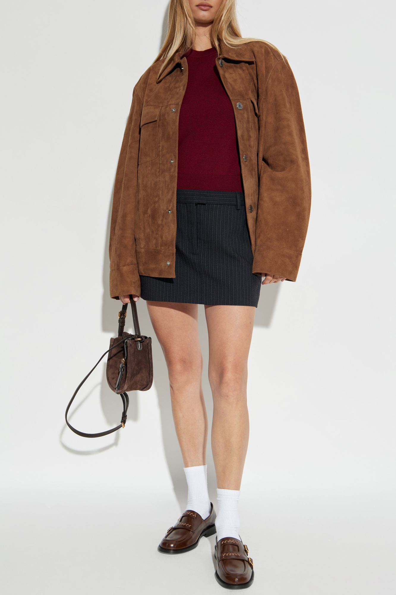 Burgundy Wool sweater Ami Alexandre Mattiussi - Vitkac Australia